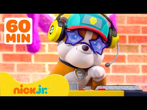 Щенячий патруль | Музыкальная вечеринка диджея Крепыша и спасательные операции с Рокки | Nick Jr.
