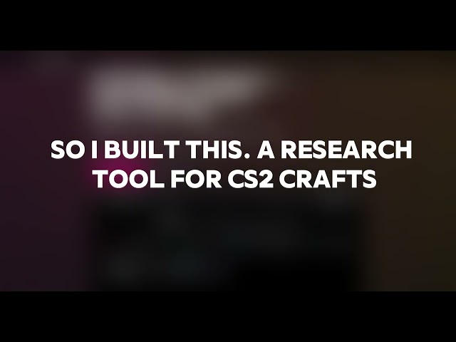 CS2 Sticker Craft Search Tool