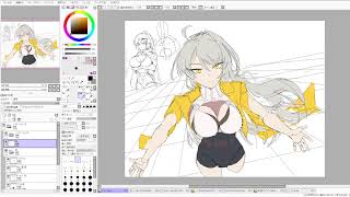 筋トレ終わったので絵
