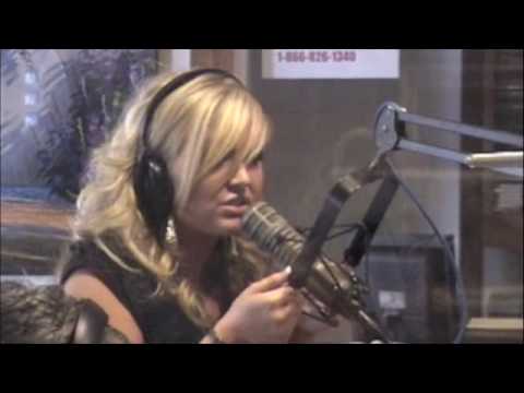 LindsayTaylor singing Love Story on Fatboys Radio (filmed oustide studio)