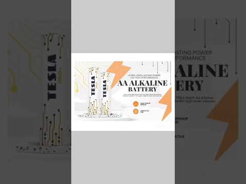 Tesla AA/4 Gold 1.5V Alkaline Battery