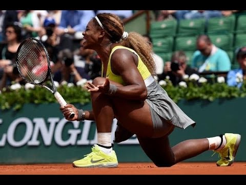 SERENA WILLIAMS 1st ROUND FRENCH OPEN 2014 def Alize LIM