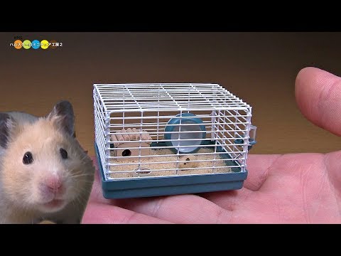 DIY Miniature Hamster cage　ミニチュアハムスターケージ作り Video