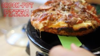 Meat Lover's Deep Dish Crock Pot Pizza
