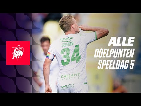ALLE DOELPUNTEN SPEELDAG 5 ⚽ Jupiler Pro League hoogtepunten 23/24