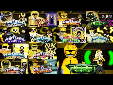 All Yellow Ranger Animated Morphs (THUS FAR) (By Lupin Green)