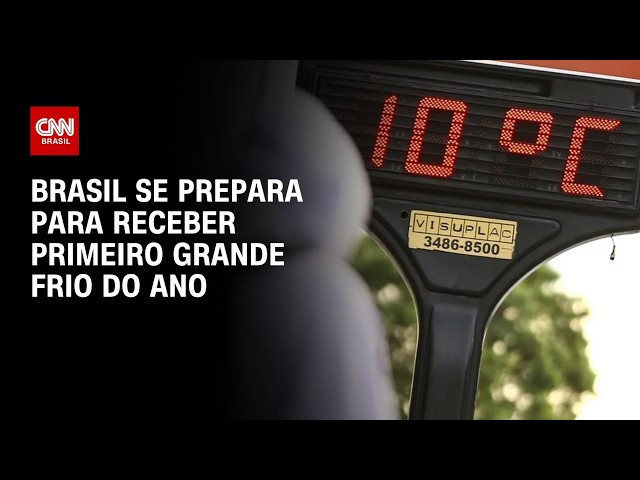 Previsão do tempo: Primeiro grande frio do ano tem data para chegar ao Brasil | CNN PRIME TIME