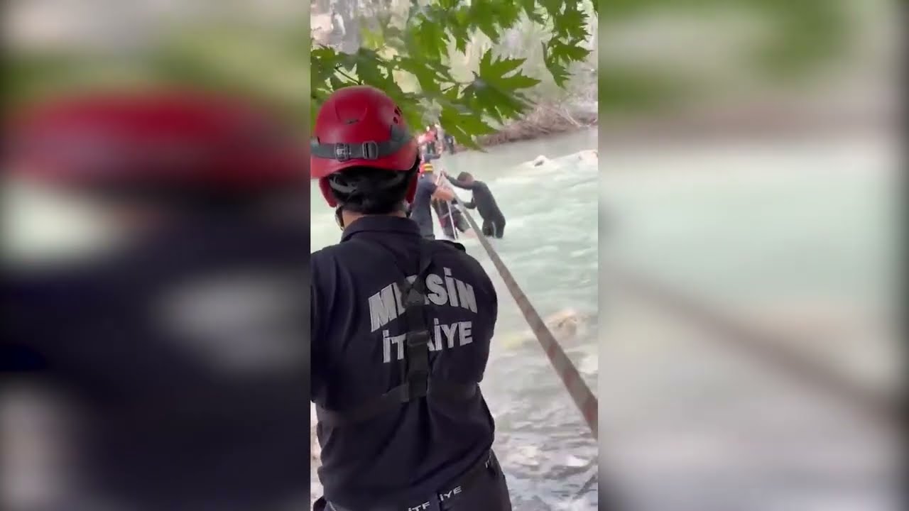 İtfaiyeden Derede Mahsur Kalan 7 Can için Seferberlik
