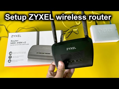 How to setup zyxel wifi router