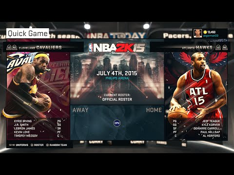 NBA 2K15 - Gameplay | PS4 - Atlanta Hawks VS Cleveland Cavaliers - East Finals Game 1 [WIE]