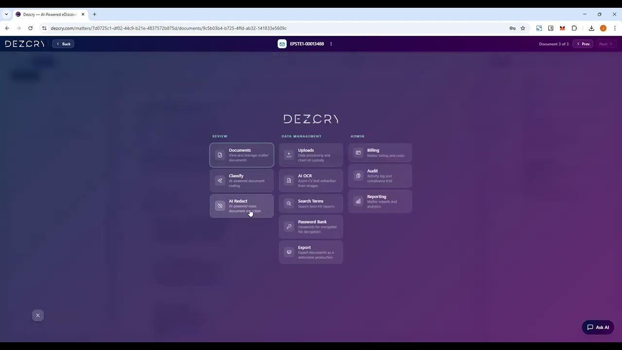 Dezcry DSAR Demo