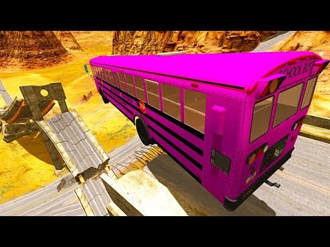 BeamNG drive - Canyon Of Speed High Speed Random Car Jumps #2