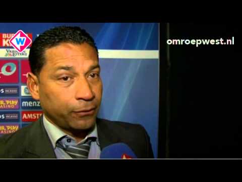 ADO-trainer Henk Fräser na afloop van Groningen - ADO