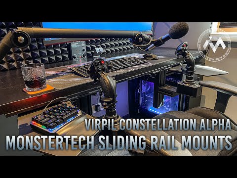 Monstertech SLIDING RAIL Dual Stick Virpil Setup for Star Citizen
