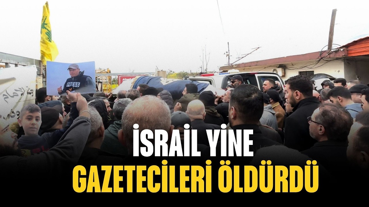 İsrail’in Lübnan’da öldürdüğü gazetecilere veda: Cenazeden CGTN Türk’e özel görüntüler...