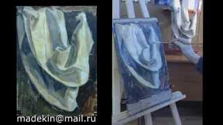 Как изобразить гуашью драпировку ткани - Видео онлайн
