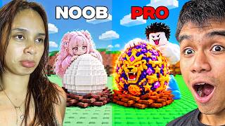 NOOB TO PRO with my GIRLFRIEND in STEAL AN EGG - ROBLOX