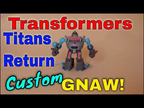 Transformers Titans Return Gnaw with custom paint touch-ups - GotBot True Review NUMBER 265