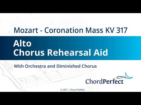 Mozart's Coronation Mass KV 317 - Alto Chorus Rehearsal Aid