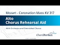 Mozart's Coronation Mass KV 317 - Alto Chorus Rehearsal Aid Mozart's Coronation Mass KV 317 - Alto Chorus Rehearsal Aid
