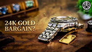 24K Gold Italian Microbrand Watch That's Cheaper Than a Rolex