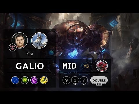 Galio Mid vs Katarina - EUW Grandmaster Patch 9.16