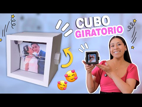 Rotating Photo Cube!! 🥰 with PDF Templates | Your Creative Diva