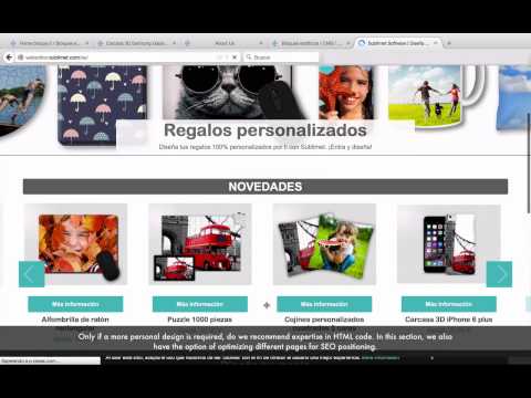 Demo backend Webeditor Sublimet