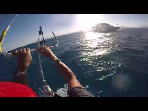 Learning to Kiteboard with a North Evo