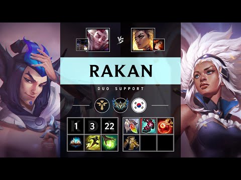 Rakan Support vs Rell - KR Challenger Patch 25.18