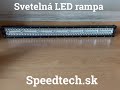 LED svetelná rampa - 210x3W LED / 10-30V / ECE R10 (760x76x55mm) - Video Youtube