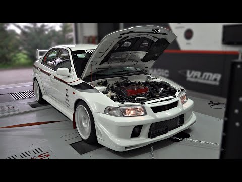 We Dyno'd a stock 1999 Mitsubishi Lancer EVO 6 with 184k km on it | Pulls & Dyno Results!