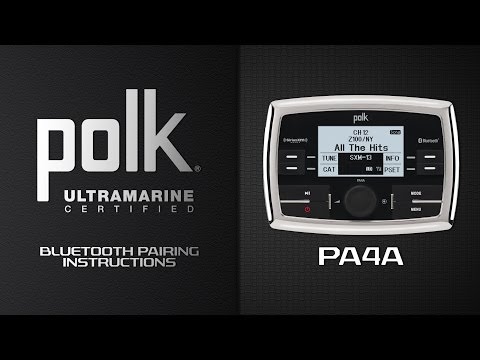 Polk® Ultramarine | PA4A Bluetooth® Pairing Instructions