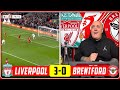 LIVERPOOL FAN REACTS TO LIVERPOOL 3-0 BRENTFORD HIGHLIGHTS