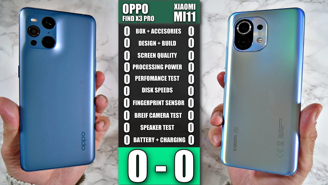 Oppo Find X3 Pro vs Xiaomi Mi11 - Ultimate Smartphone Comparison Match - Who Wins?