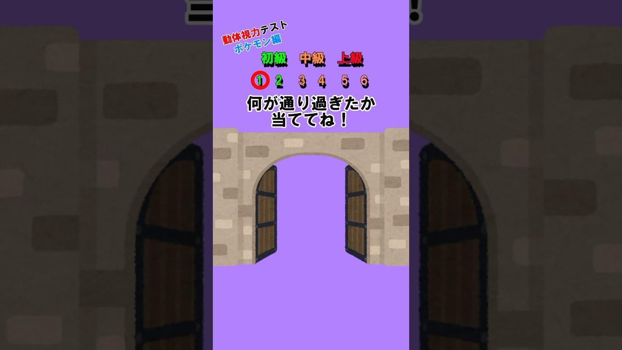 何が通るか当ててね！ポケモンクイズ⑯！ #クイズ #暇つぶし #ポケモン #動体視力 #shorts