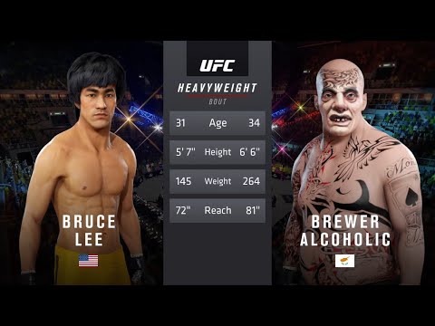 Bruce Lee vs. Brewer Alcoholic (EA Sports UFC 3)