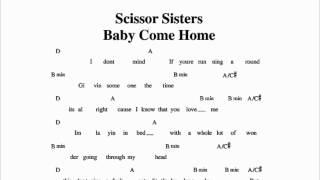 Scissor Sisters - Baby Come Home Guitar Chords
