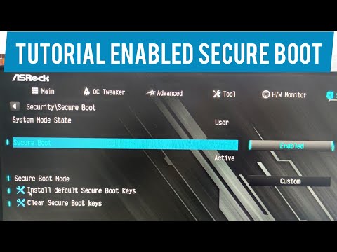 Tutorial Enable Secure Boot di ( Mobo Asrock B550M Pro 4)