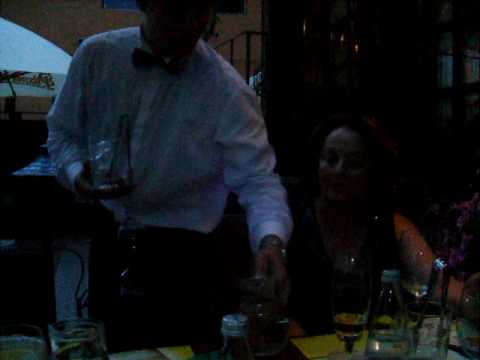 Victor Lavric and Laura Lavric and Vili in the Bufet Lavric