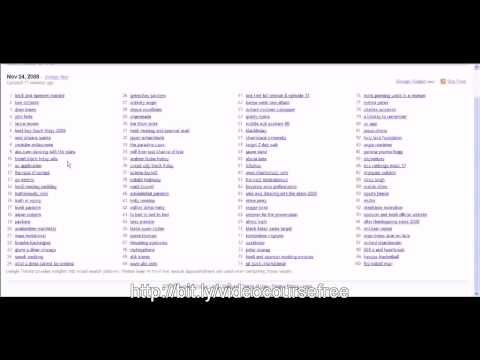 Google Hot Trends Illiustrated with video