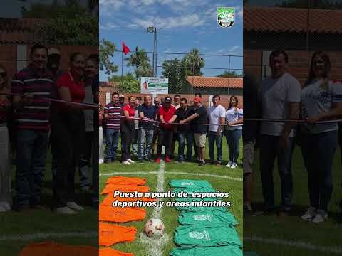 Puesta a punto de los espacios deportivos y áreas infantiles en el Barrio Alonso de Villa Hayes