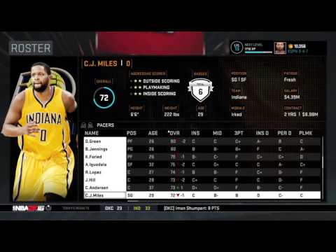 NBA 2K16 MyGM Pacers Episode 17!