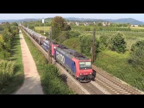 Rheintalbahn am 22.09.16 Teil 2 – «SBB Cargo Unterwegs bei Denzlingen»