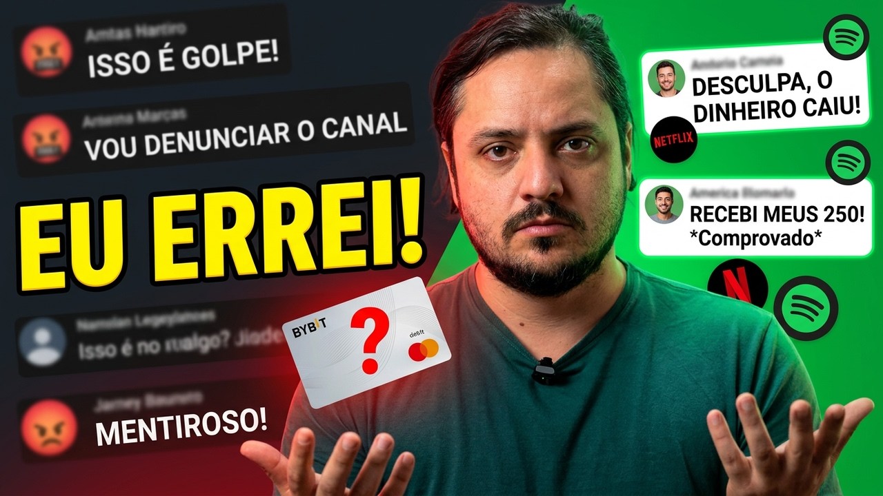 Eu ERREI sobre o Cartão Bybit (PRECISO ADMITIR)