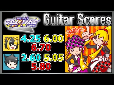 [GITADORA GuitarFreaks] ☆shining☆(GF&dm style) - Guitar & Bass Scores