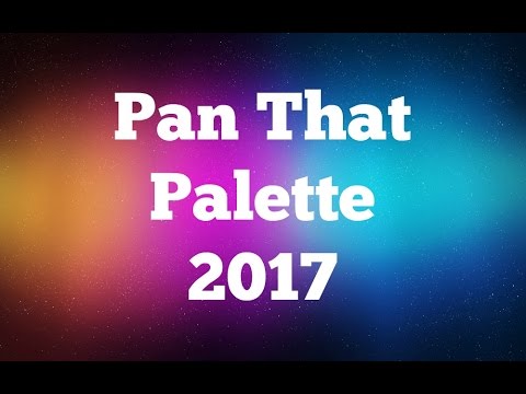 PAN THAT PALETTE 2017 Intro! Video