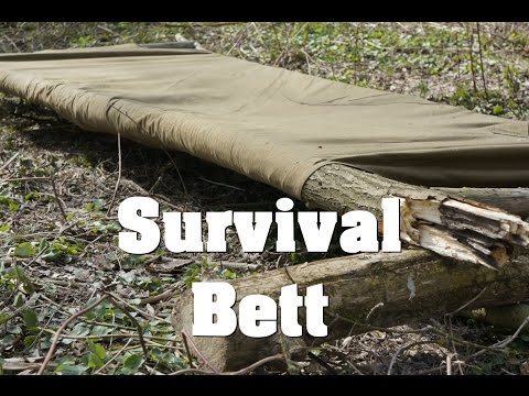 Survival Bett aus Poncho Plash Palatka