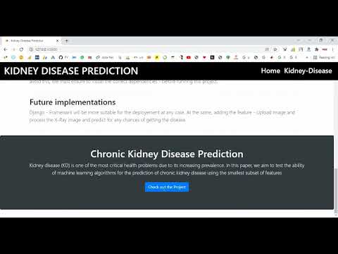 Chronic Kidney Data Train Flask App in Python Projects