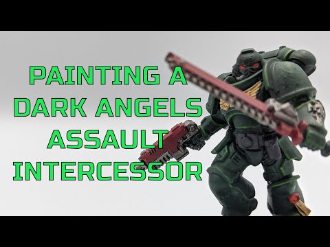 Painting A Dark Angels Primaris Assault Intercessor - Warhammer 40K